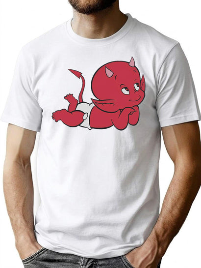 Devil Baby T-Shirt for Men & Women, T-Shirts Graphic Tee - Black