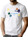 Dicing The Dungeons. Bootleg Graphic T-Shirt - White