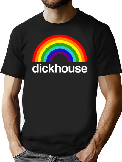 Dickhouse Deckhouse Johnny Knoxville T-Shirt for Men & Women, T-Shirts Graphic Tee - Black