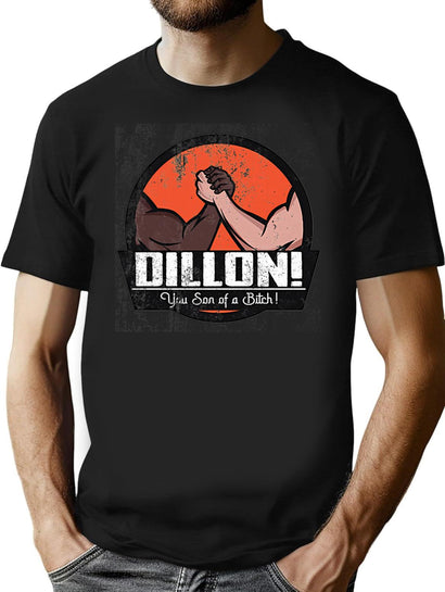 Dillon You Sob Distressed T-Shirt T-Shirt for Men & Women, T-Shirts Graphic Tee - Black