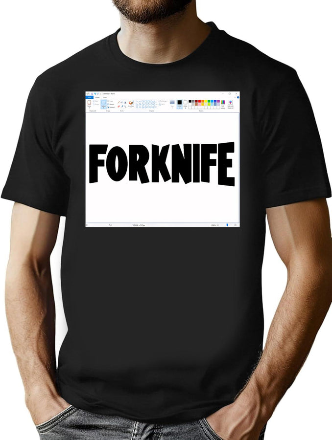 Dinner Royale (With Ms Paint Border) Bootleg Graphic T-Shirt - Black