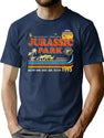 Dinosaur Park Run Or Die 1993 Worn T-Shirt for Men & Women, T-Shirts Graphic Tee - Navy