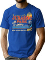 Dinosaur Park Run Or Die 1993 Worn T-Shirt for Men & Women, T-Shirts Graphic Tee - Blue