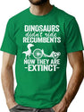 Dinosaurs Didn'T Ride Recumbents Now They Are Extinct Funny Recumbent Bike (1) T-Shirt for Men & Women, T-Shirts Graphic Tee - Green