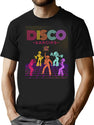 Disco Dancing T-Shirt for Men & Women, T-Shirts Graphic Tee - Black