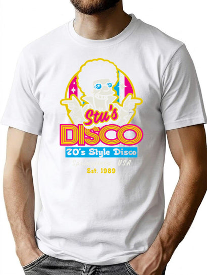 Disco Fever T-Shirt for Men & Women, T-Shirts Graphic Tee - Black