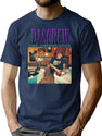 Dj Screw The Originator R.I.P. 90S Vintage Inspired Design Bootleg Graphic T-Shirt - Navy