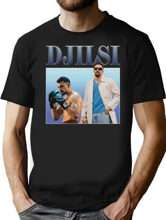 Djilsli - Bootleg Vintage 90S Bootleg Graphic T-Shirt - Black