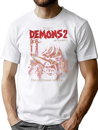Dmons 2 Drio Rgnto Itlin Horror T-Shirt for Men & Women, T-Shirts Graphic Tee - Black