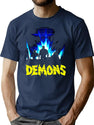 Dmons T-Shirt Essentiel T-Shirt for Men & Women, T-Shirts Graphic Tee - Navy