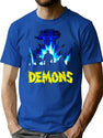 Dmons T-Shirt Essentiel T-Shirt for Men & Women, T-Shirts Graphic Tee - Blue