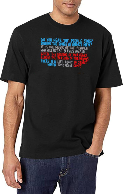 Do You Hear The People Sing Black T-Shirt - Black