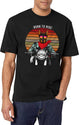 Doberman Bike Rider Born To Ride T-Shirt for Men & Women, T-Shirts Graphic Tee - White
