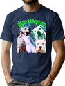 Dogo Argentino 90S Bootleg Style Bootleg Graphic T-Shirt - Navy