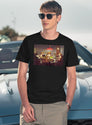 Dogs Playing Poker T-Shirt for Men & Women, T-Shirts Graphic Tee - Navy