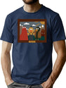 Don'T Hug Me I'M Scared Minimalist T-Shirt for Men & Women, T-Shirts Graphic Tee - Navy