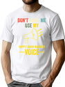Don'T Make Me Use My Supply Chain Manager Voice Retro Vintage T-Shirt for Men & Women, T-Shirts Graphic Tee - White