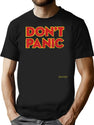 Don_T Panic Vintage Distressed T-Shirt for Men & Women, T-Shirts Graphic Tee - Black