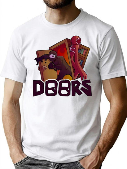 Doors - Seek Horror T-Shirt for Men & Women, T-Shirts Graphic Tee - Black