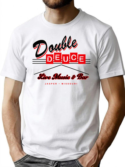 Double Deuce Roadhouse Sign Lts T-Shirt for Men & Women, T-Shirts Graphic Tee - Black