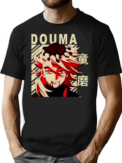 Douma - Vintage Art T-Shirt for Men & Women, T-Shirts Graphic Tee - Black