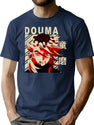 Douma - Vintage Art T-Shirt for Men & Women, T-Shirts Graphic Tee - Navy