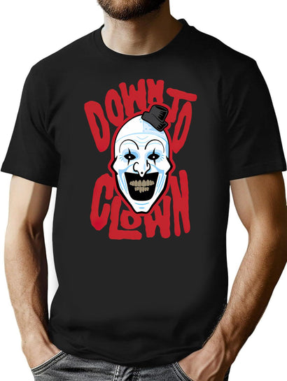 Down To Clown T-Shirt for Men & Women, T-Shirts Graphic Tee - Black