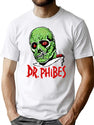 Dr. Phibes T-Shirt for Men & Women, T-Shirts Graphic Tee - White