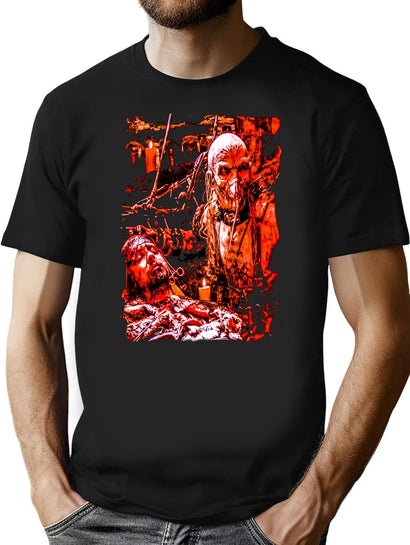 Dr Satan Print T-Shirt for Men & Women, T-Shirts Graphic Tee - Black