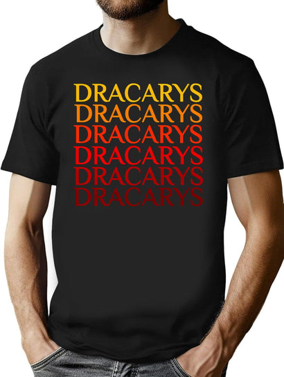 Dracarys Dragon Drogon Got Retro Vintage Men Women Funny Birthday Gifts T-Shirt for Men & Women, T-Shirts Graphic Tee - Black