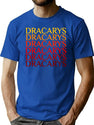 Dracarys Dragon Drogon Got Retro Vintage Men Women Funny Birthday Gifts T-Shirt for Men & Women, T-Shirts Graphic Tee - Blue