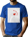 Drink Water Of Life Bootleg Graphic T-Shirt - Blue