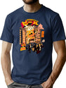 Drunk Beer Attack T-Shirt for Men & Women, T-Shirts Graphic Tee - Navy