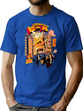 Drunk Beer Attack T-Shirt for Men & Women, T-Shirts Graphic Tee - Blue
