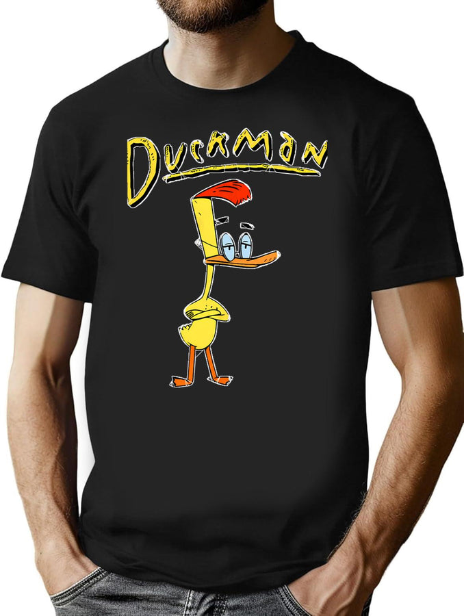Duckman T-Shirt for Men & Women, T-Shirts Graphic Tee - Black