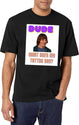 Dude Wheres My Car Design Pt1 Black T-Shirt - White