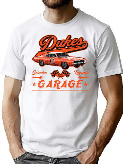 Dukes Garage T-Shirt for Men & Women, T-Shirts Graphic Tee - Black