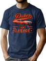 Dukes Garage T-Shirt for Men & Women, T-Shirts Graphic Tee - Navy