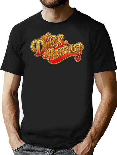Dukes Of Hazzard Script Worn T-Shirt for Men & Women, T-Shirts Graphic Tee - Black