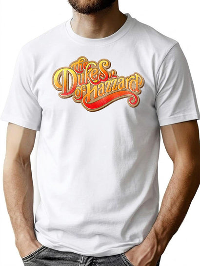Dukes Of Hazzard Script Worn T-Shirt for Men & Women, T-Shirts Graphic Tee - Black