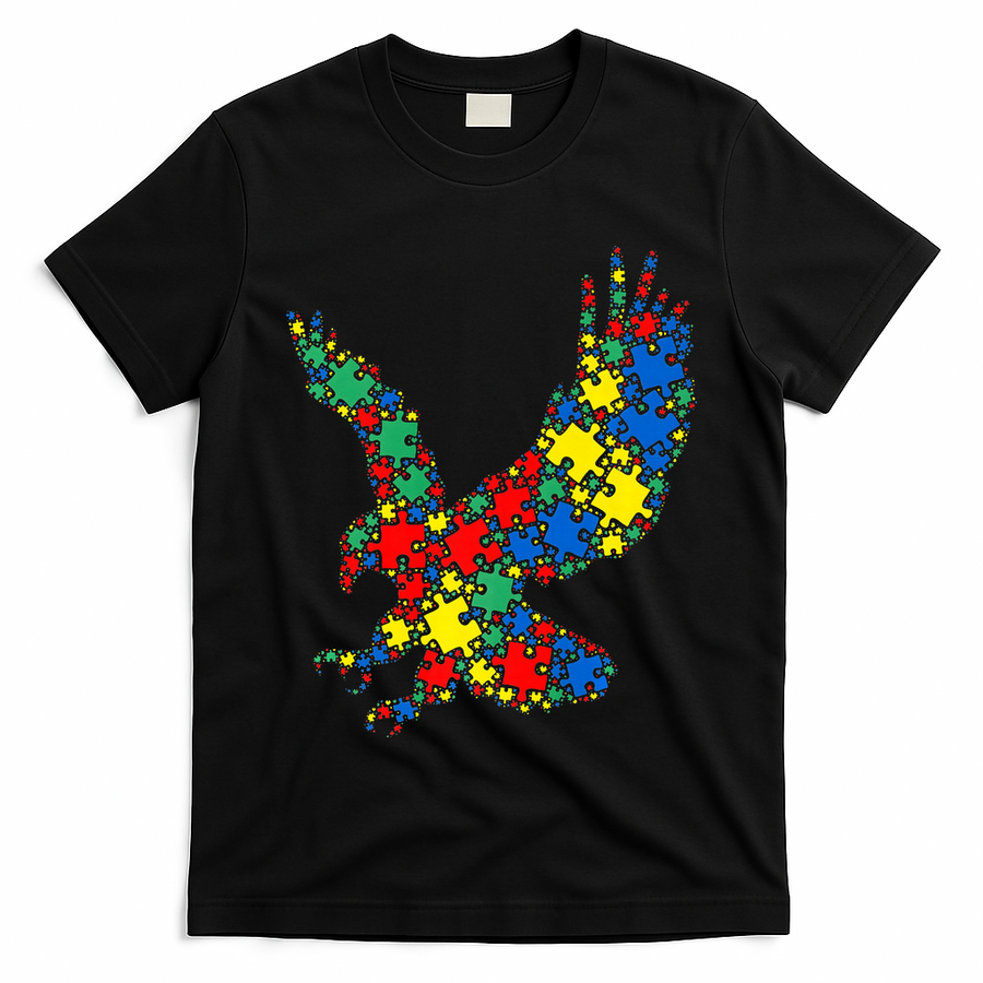 Eagle Autism Puzzle for Autism Awareness T-Shirt