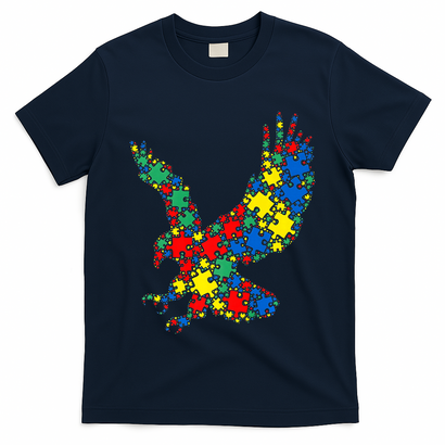Eagle Autism Puzzle for Autism Awareness T-Shirt