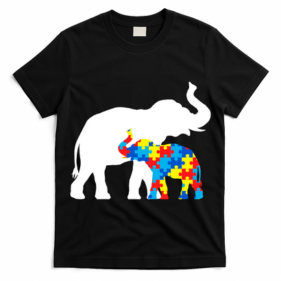 Elephant Puzzle Autism Parents T-Shirt