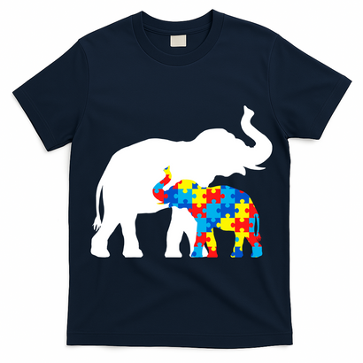Elephant Puzzle Autism Parents T-Shirt