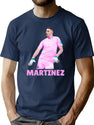 EMI Martinez-Funny Premium Heavyweight Cotton T-Shirt - Navy