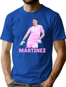 EMI Martinez-Funny Premium Heavyweight Cotton T-Shirt - Blue
