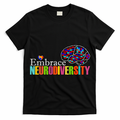 Embrace Neurodiversity Autism Awareness Month T-Shirt