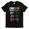 Embrace Rainbow puzzle Autism Infinity Awareness T-Shirt