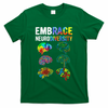 Embrace Rainbow puzzle Autism Infinity Awareness T-Shirt