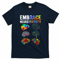 Embrace Rainbow puzzle Autism Infinity Awareness T-Shirt
